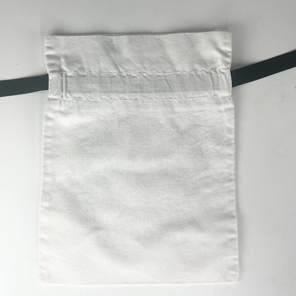 Sephora It's Me O'clock Drawstring Cloth MakeUp Delicates Travel Bag White New - Picture 4 of 4